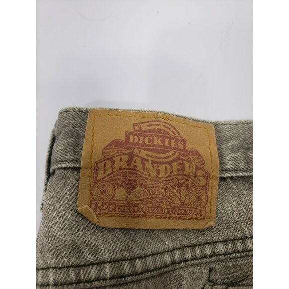 Vtg Dickies Branders Mens Smokey Gray Loose Denim Light Wash Jeans Size 42X30 - Picture 5 of 9